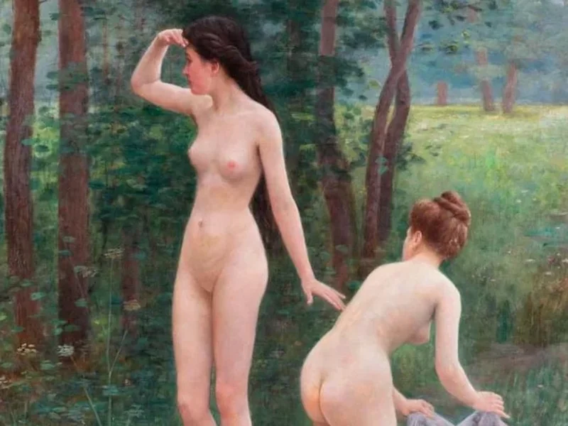 1846-François Brillaud - Il bagno